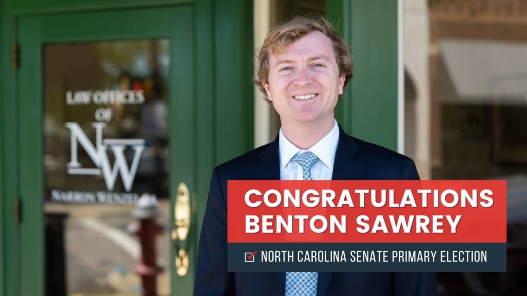 Benton Sawrey Elected Republican Candidate for North Carolina Senate